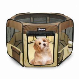 JESPET Pet Dog Playpens 36", 45" & 61" Portable Soft Dog Exercise Pen Kennel with Carry Bag for Puppy Cats Kittens Rabbits, Indoor/Outdoor Use (Pack o